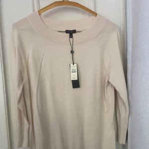Talbots Medium Petite Cream 3/4 Sleeve Sweater